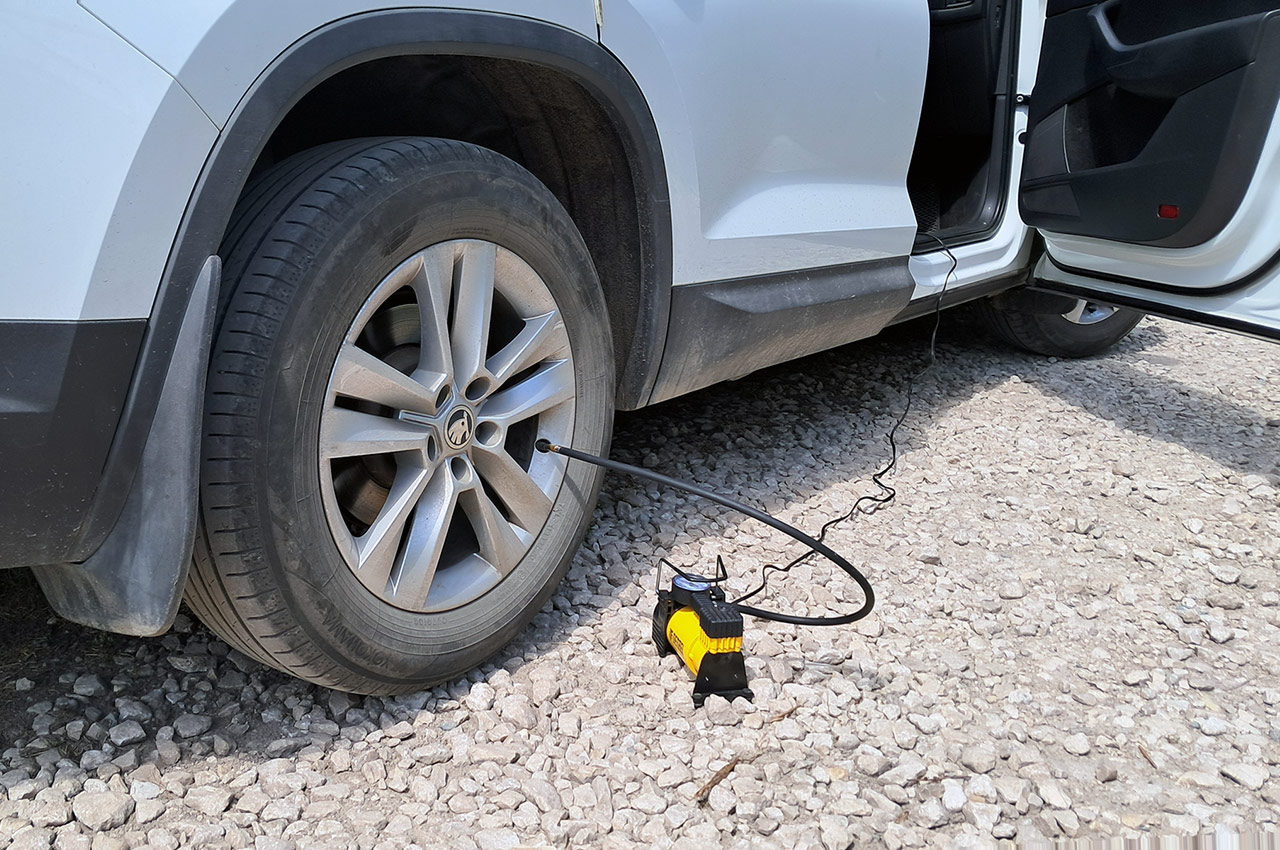 Setting up wheels for a road trip: adjusting pressure Setting up wheels for a road trip: adjusting pressure