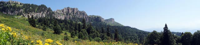 Панорама кавказского заповедника, Адыгея